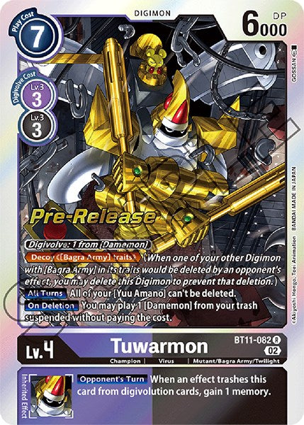 Tuwarmon [BT11-082] [Dimensional Phase Pre-Release Promos] | Play N Trade Winnipeg