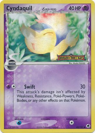 Cyndaquil (45/101) (Delta Species) (Stamped) [EX: Dragon Frontiers] | Play N Trade Winnipeg