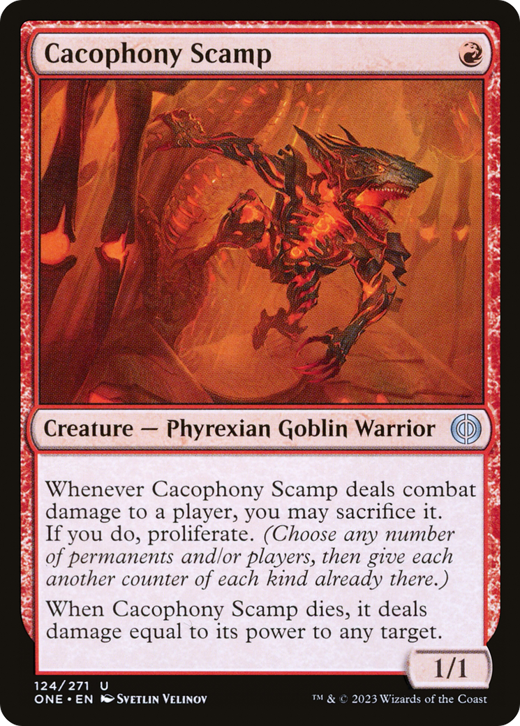 Cacophony Scamp [Phyrexia: All Will Be One] | Play N Trade Winnipeg