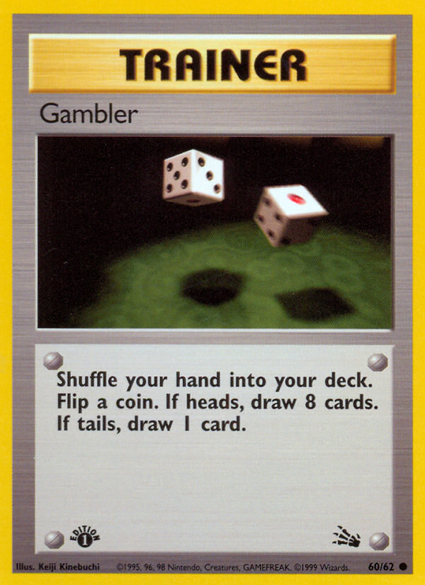 Gambler (60/62) [Fossil 1st Edition] | Play N Trade Winnipeg