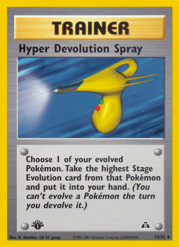 Hyper Devolution Spray (73/75) [Neo Discovery 1st Edition] | Play N Trade Winnipeg