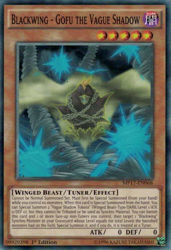Blackwing - Gofu the Vague Shadow [MP17-EN068] Common | Play N Trade Winnipeg