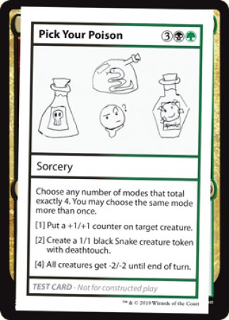 Pick Your Poison (2021 Edition) [Mystery Booster Playtest Cards] | Play N Trade Winnipeg