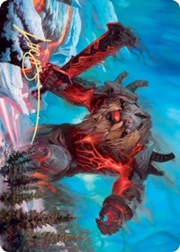 Quakebringer Art Card (Gold-Stamped Signature) [Kaldheim: Art Series] | Play N Trade Winnipeg