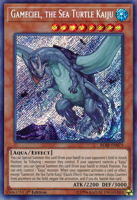 Gameciel, the Sea Turtle Kaiju [BLRR-EN075] Secret Rare | Play N Trade Winnipeg