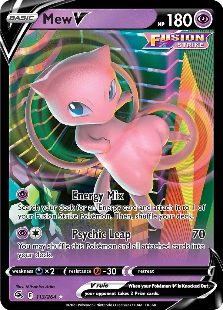 Mew V (113/264) [Sword & Shield: Fusion Strike] | Play N Trade Winnipeg