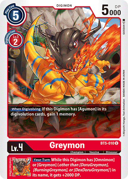 Greymon [BT5-010] [Battle of Omni] | Play N Trade Winnipeg