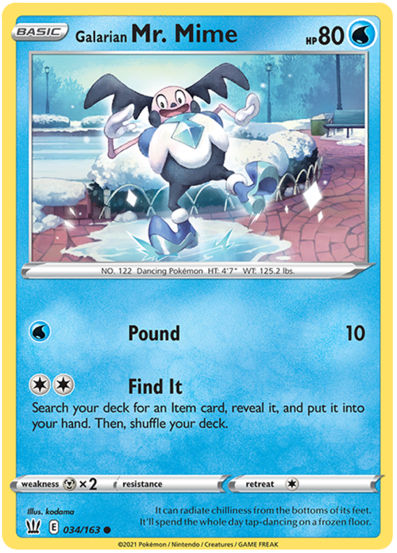 Galarian Mr. Mime (034/163) [Sword & Shield: Battle Styles] | Play N Trade Winnipeg