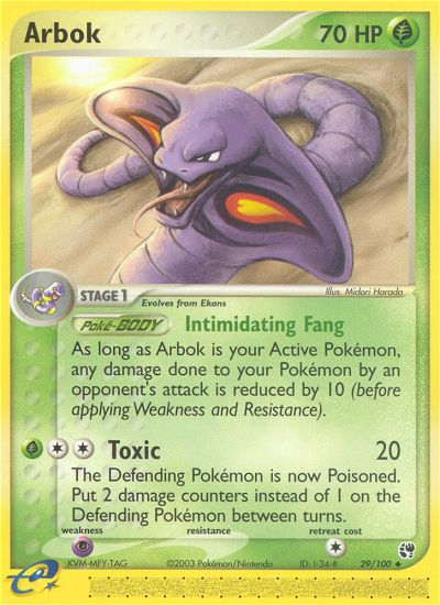 Arbok (29/100) [EX: Sandstorm] | Play N Trade Winnipeg