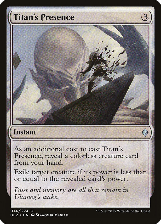 Titan's Presence [Battle for Zendikar] | Play N Trade Winnipeg