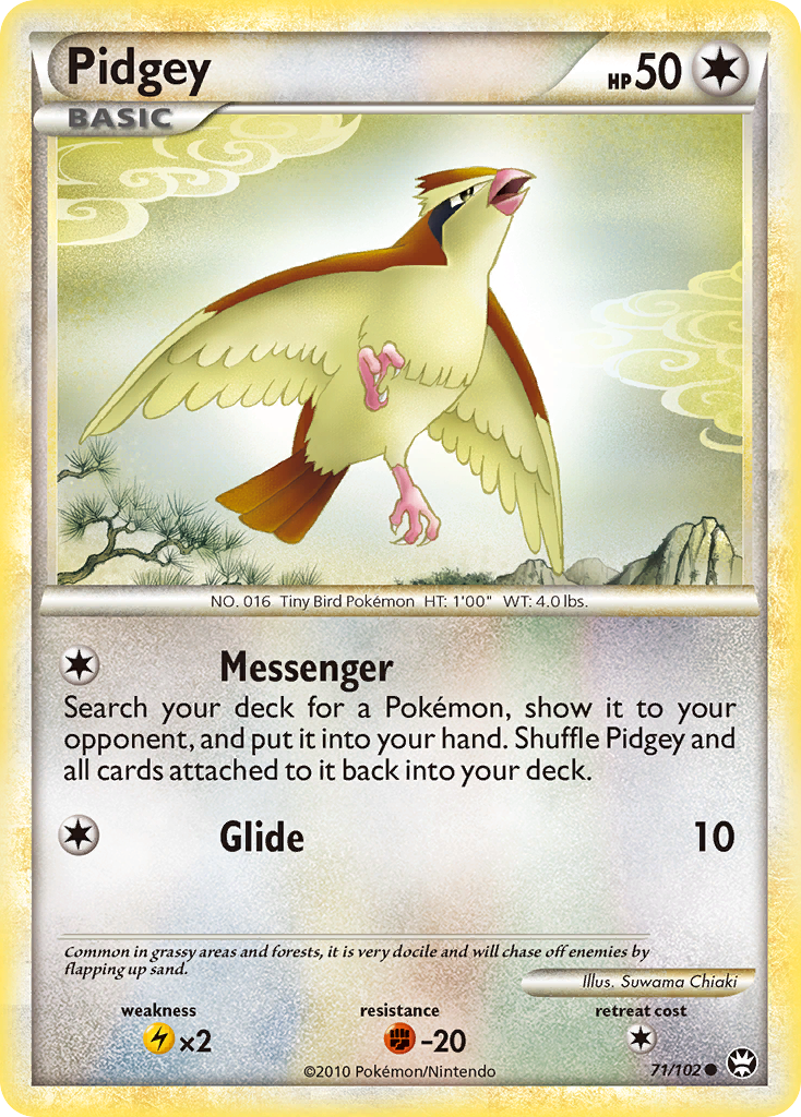 Pidgey (71/102) [HeartGold & SoulSilver: Triumphant] | Play N Trade Winnipeg