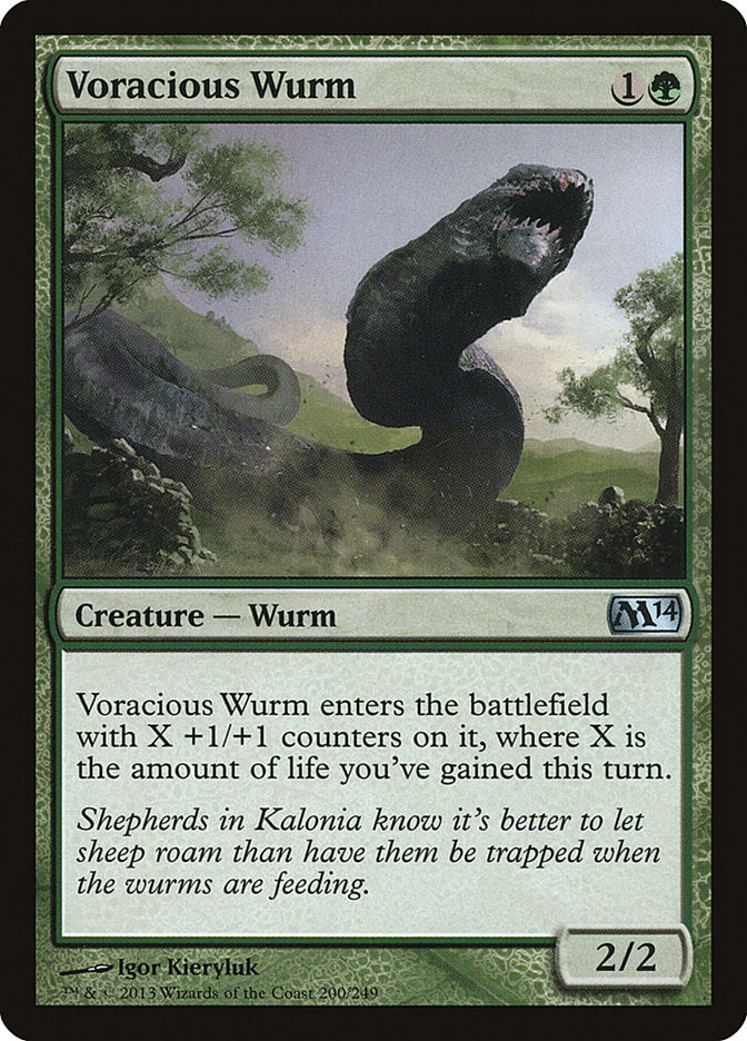 Voracious Wurm [Magic 2014] | Play N Trade Winnipeg