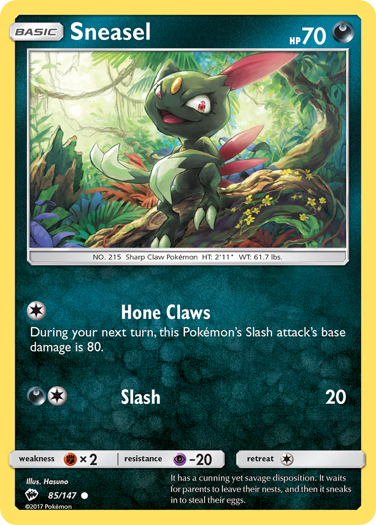 Sneasel (85/147) [Sun & Moon: Burning Shadows] | Play N Trade Winnipeg