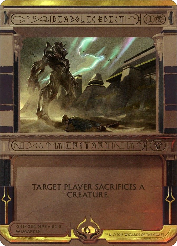 Diabolic Edict (Invocation) [Amonkhet Invocations] | Play N Trade Winnipeg