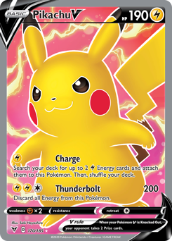 Pikachu V (170/185) [Sword & Shield: Vivid Voltage] | Play N Trade Winnipeg