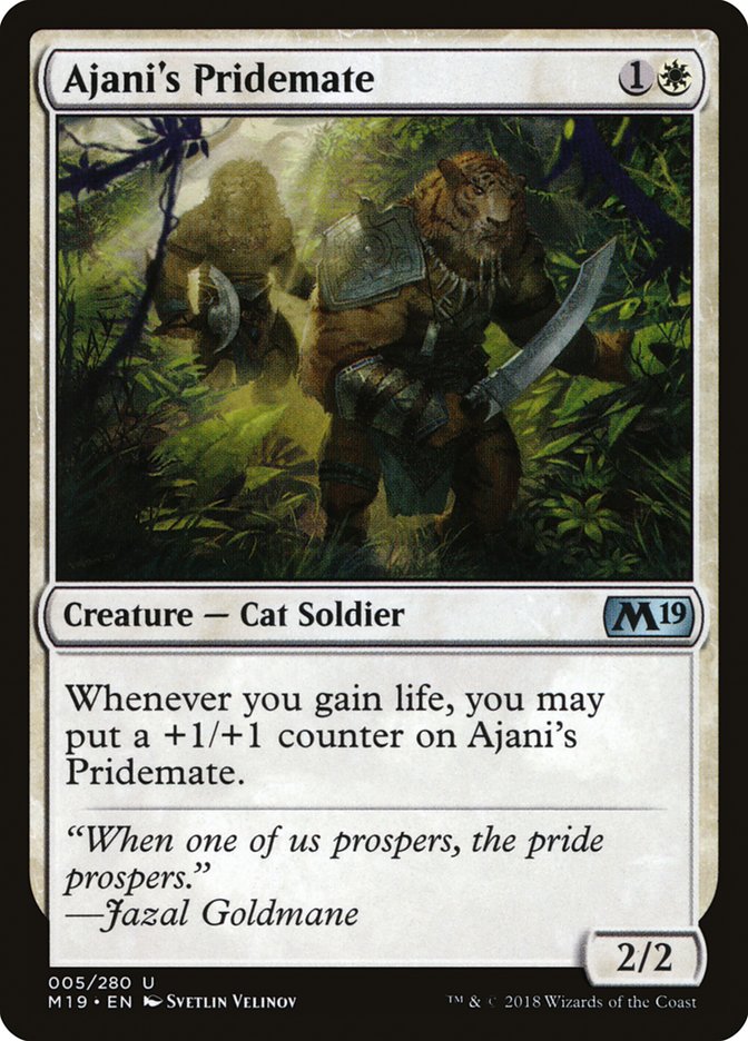 Ajani's Pridemate [Core Set 2019] | Play N Trade Winnipeg