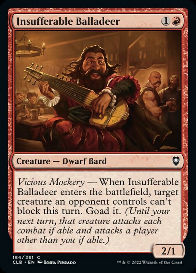 Insufferable Balladeer [Commander Legends: Battle for Baldur's Gate] | Play N Trade Winnipeg