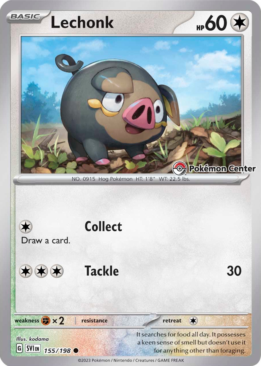 Lechonk (155/198) (Pokemon Center Exclusive) [Scarlet & Violet: Base Set] | Play N Trade Winnipeg