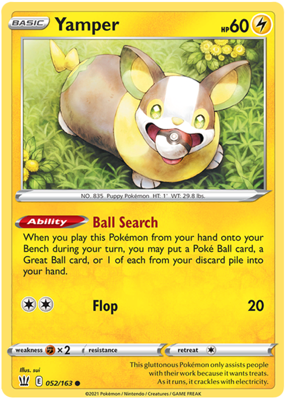 Yamper (052/163) [Sword & Shield: Battle Styles] | Play N Trade Winnipeg