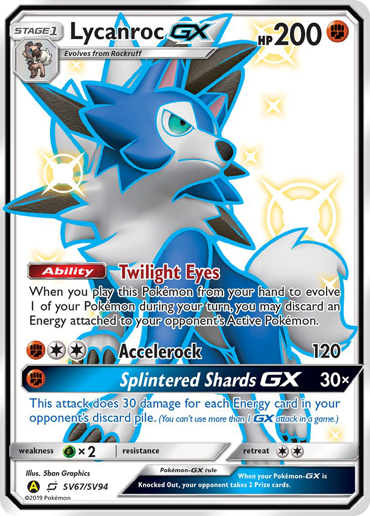 Lycanroc GX (SV67/SV94) [Sun & Moon: Hidden Fates - Shiny Vault] | Play N Trade Winnipeg