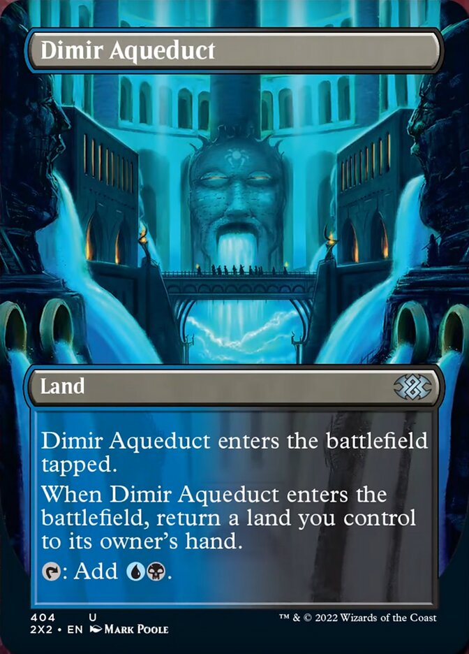 Dimir Aqueduct (Borderless Alternate Art) [Double Masters 2022] | Play N Trade Winnipeg