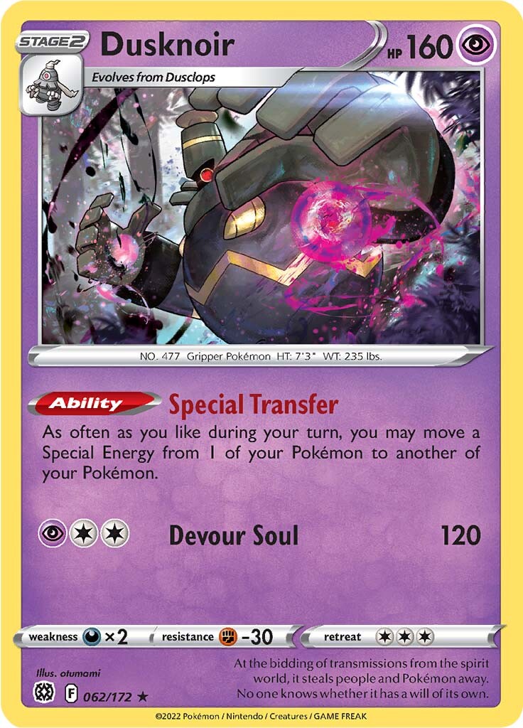 Dusknoir (062/172) [Sword & Shield: Brilliant Stars] | Play N Trade Winnipeg