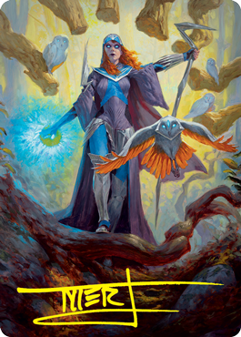 Kasmina, Enigma Sage Art Card (Gold-Stamped Signature) [Strixhaven: School of Mages Art Series] | Play N Trade Winnipeg