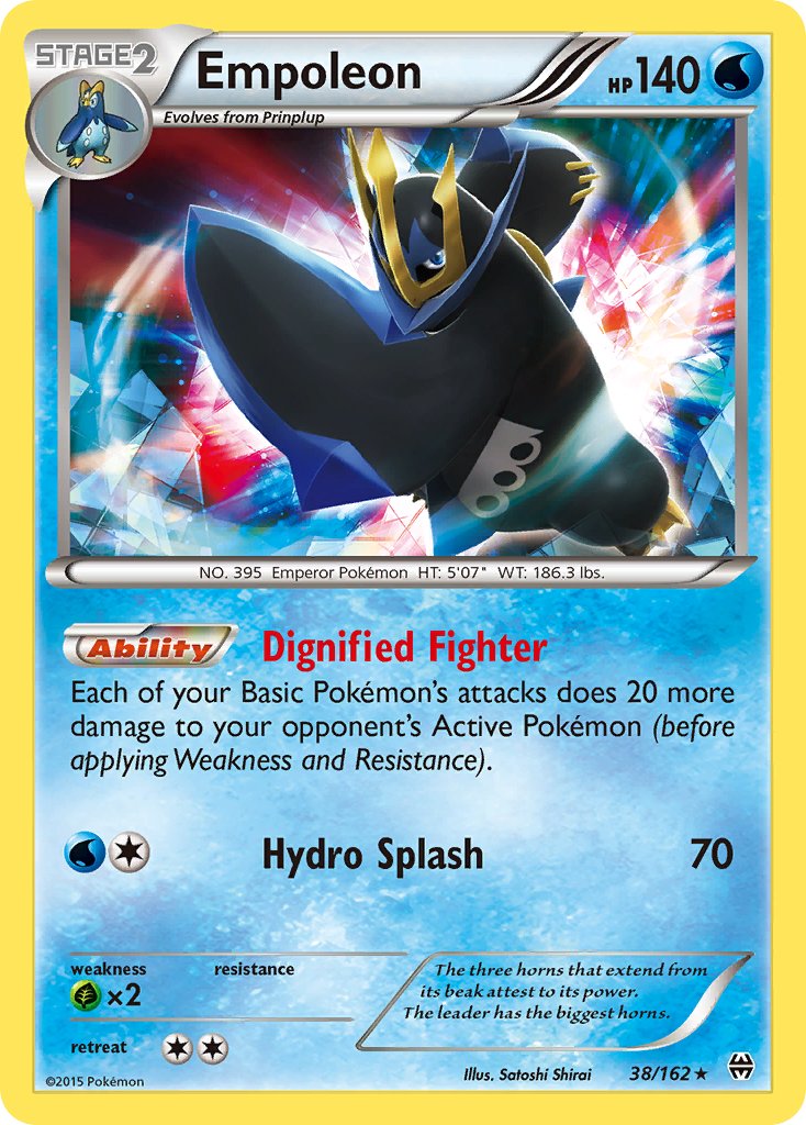 Empoleon (38/162) (Battle Arena Deck Exclusive) (Theme Deck Exclusive) [XY: BREAKthrough] | Play N Trade Winnipeg