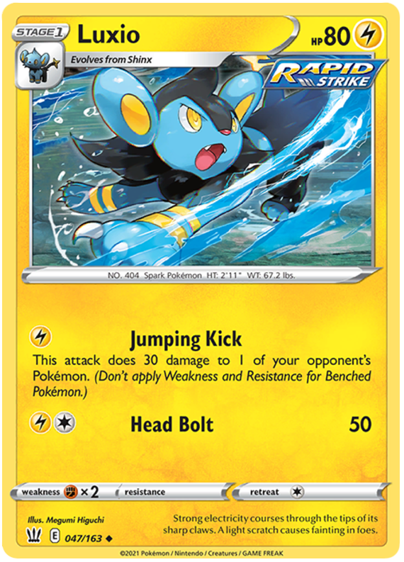 Luxio (047/163) [Sword & Shield: Battle Styles] | Play N Trade Winnipeg