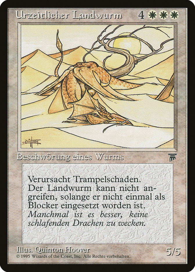 Elder Land Wurm (German) - "Urzeitlicher Landwurm" [Renaissance] | Play N Trade Winnipeg