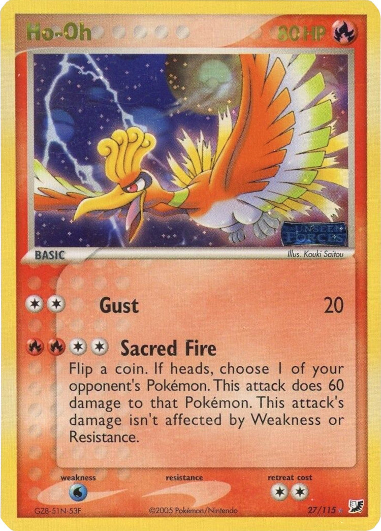 Ho-Oh (27/115) (Stamped) [EX: Unseen Forces] | Play N Trade Winnipeg