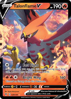 Talonflame V (029/185) [Sword & Shield: Vivid Voltage] | Play N Trade Winnipeg