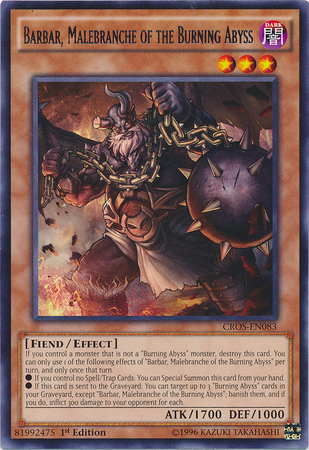 Barbar, Malebranche of the Burning Abyss [CROS-EN083] Rare | Play N Trade Winnipeg