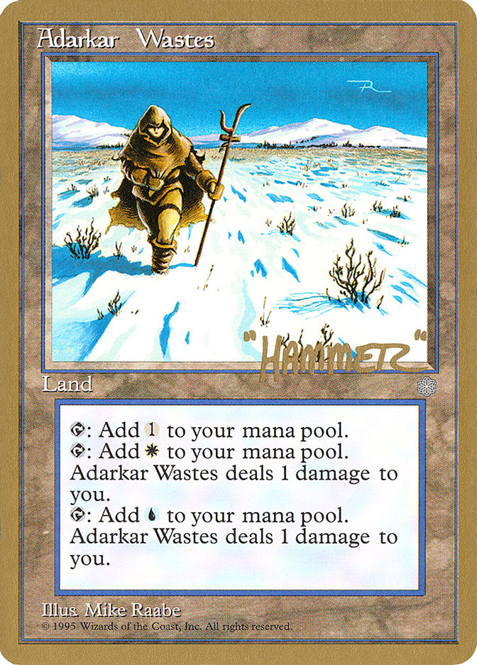 Adarkar Wastes (Shawn "Hammer" Regnier) [Pro Tour Collector Set] | Play N Trade Winnipeg