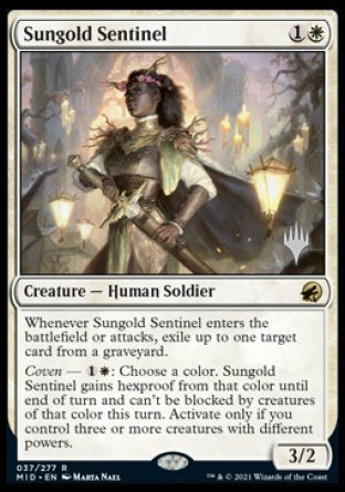 Sungold Sentinel (Promo Pack) [Innistrad: Midnight Hunt Promos] | Play N Trade Winnipeg