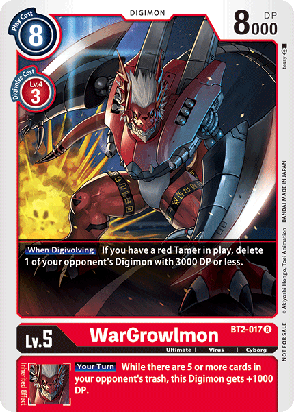 WarGrowlmon [BT2-017] (Alternate Art) [Release Special Booster Ver.1.0] | Play N Trade Winnipeg