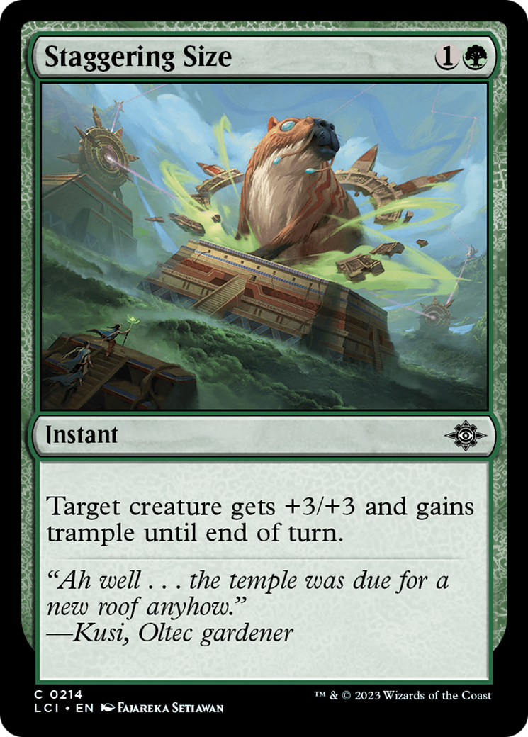 Staggering Size [The Lost Caverns of Ixalan] | Play N Trade Winnipeg