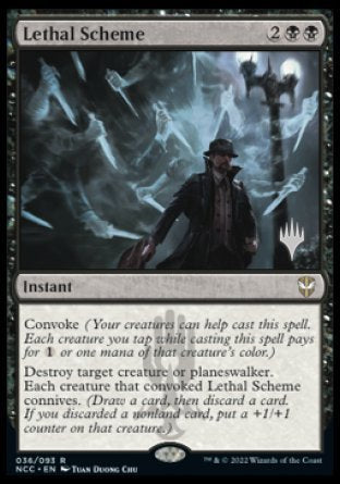 Lethal Scheme (Promo Pack) [Streets of New Capenna Commander Promos] | Play N Trade Winnipeg