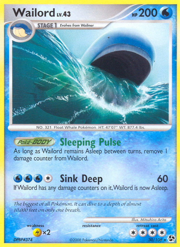 Wailord (30/106) [Diamond & Pearl: Great Encounters] | Play N Trade Winnipeg