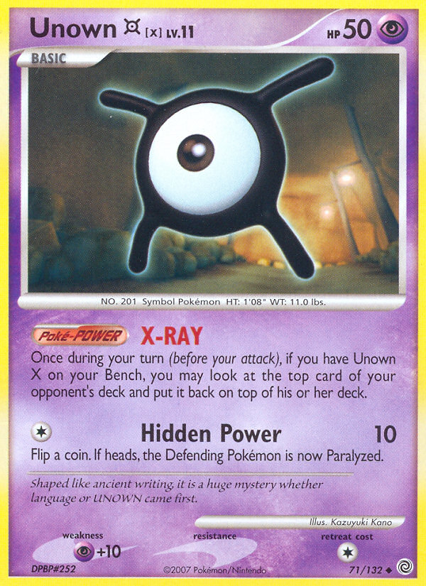 Unown X (71/132) [Diamond & Pearl: Secret Wonders] | Play N Trade Winnipeg