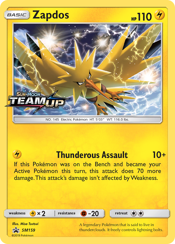 Zapdos (SM159) [Sun & Moon: Black Star Promos] | Play N Trade Winnipeg