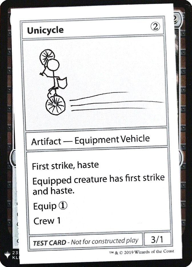 Unicycle [Mystery Booster Playtest Cards] | Play N Trade Winnipeg