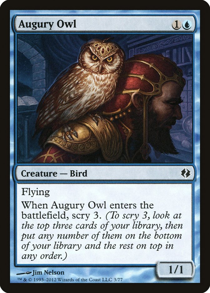 Augury Owl [Duel Decks: Venser vs. Koth] | Play N Trade Winnipeg