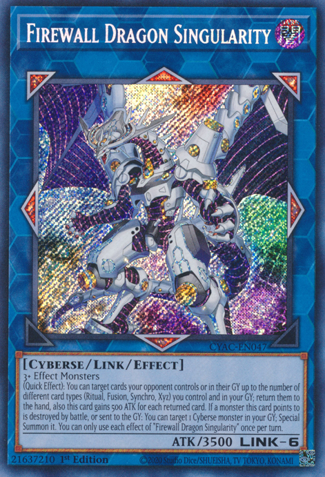 Firewall Dragon Singularity [CYAC-EN047] Secret Rare | Play N Trade Winnipeg