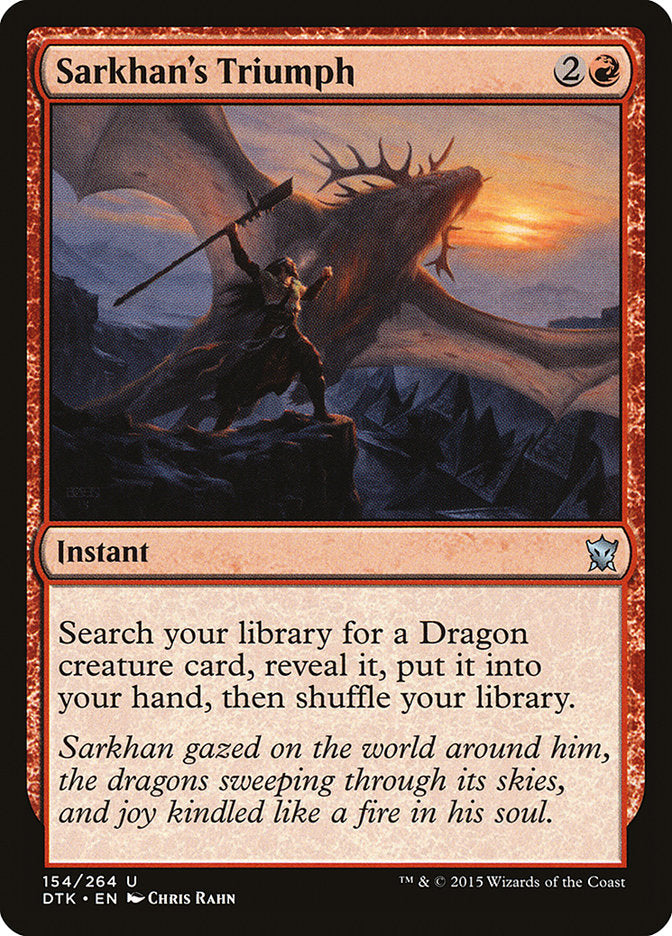 Sarkhan's Triumph [Dragons of Tarkir] | Play N Trade Winnipeg