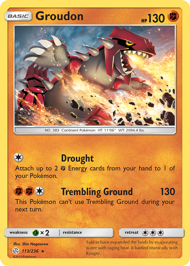 Groudon (113/236) [Sun & Moon: Cosmic Eclipse] | Play N Trade Winnipeg