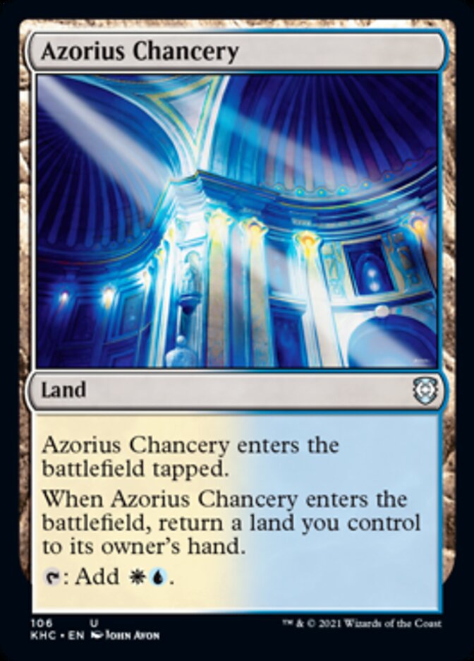 Azorius Chancery [Kaldheim Commander] | Play N Trade Winnipeg