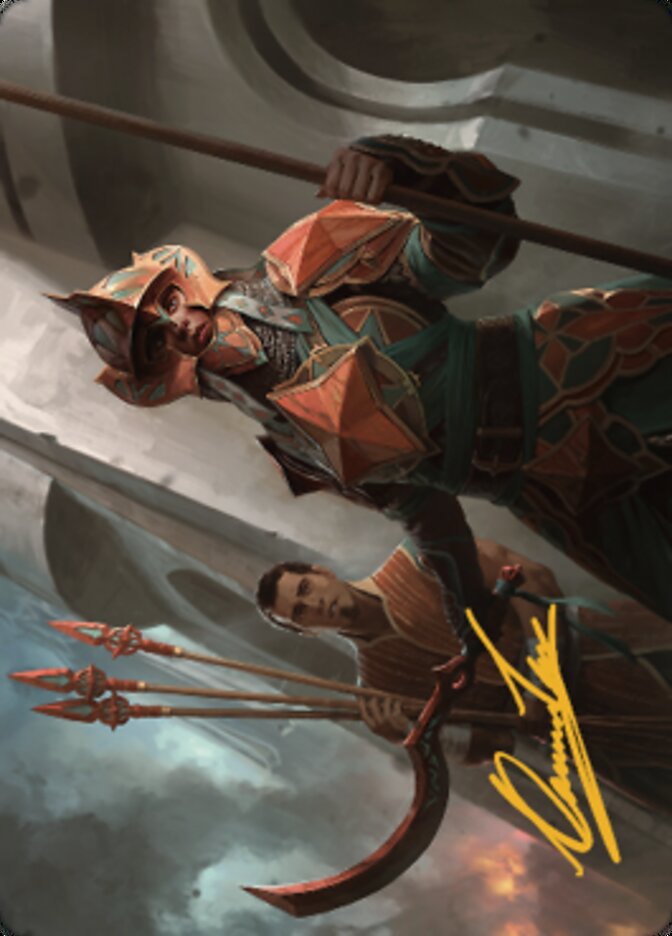 Siege Veteran Art Card (Gold-Stamped Signature) [The Brothers' War Art Series] | Play N Trade Winnipeg
