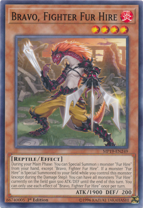 Bravo, Fighter Fur Hire [MP19-EN249] Common | Play N Trade Winnipeg