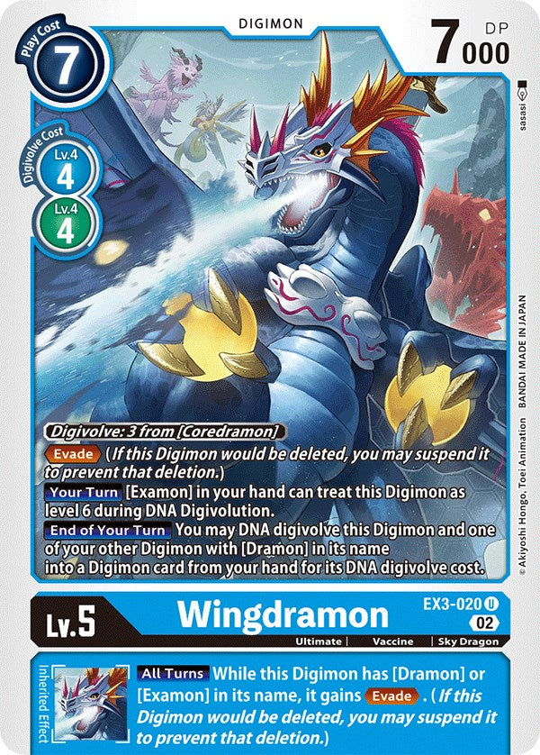 Wingdramon [EX3-020] [Draconic Roar] | Play N Trade Winnipeg